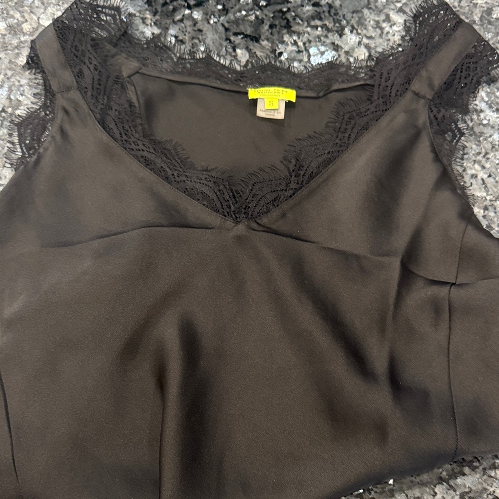 Stella & Dot Black Lace Camisole